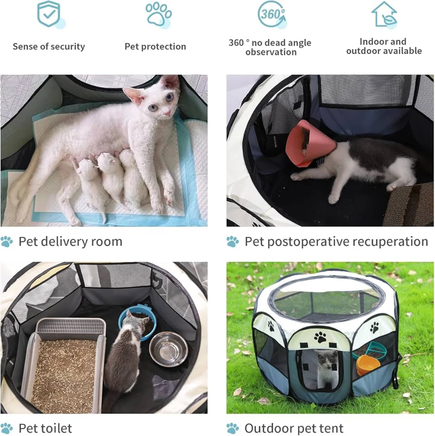 SENCONE Portable Pet Playpen - new - photo 2