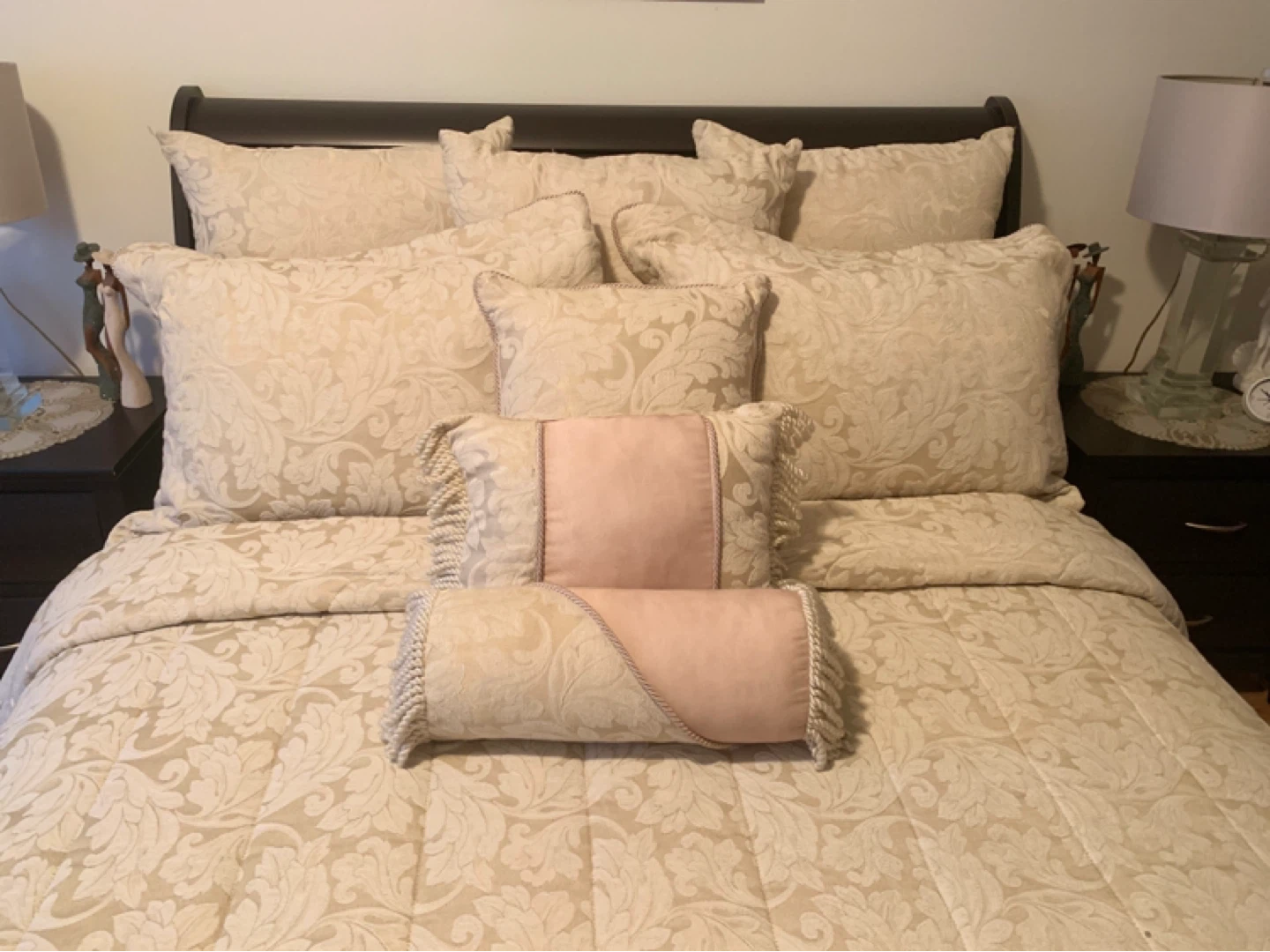 Custom Made King Size Bedding and Curtain Panels