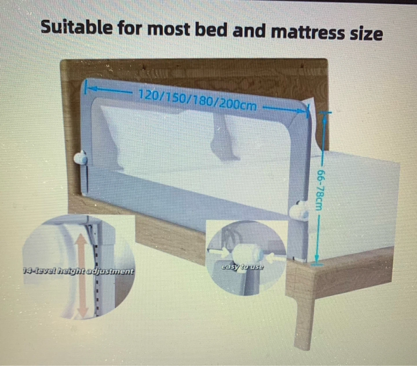 Bed Rail Guard for Toddlers Never Used - photo 3