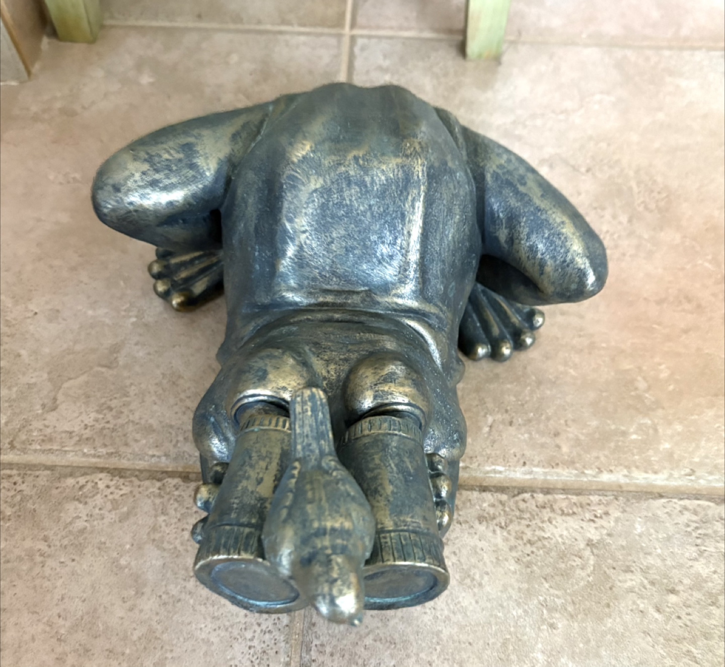 Bronze Look Finished Frog 🐸 Figurine - New - photo 5