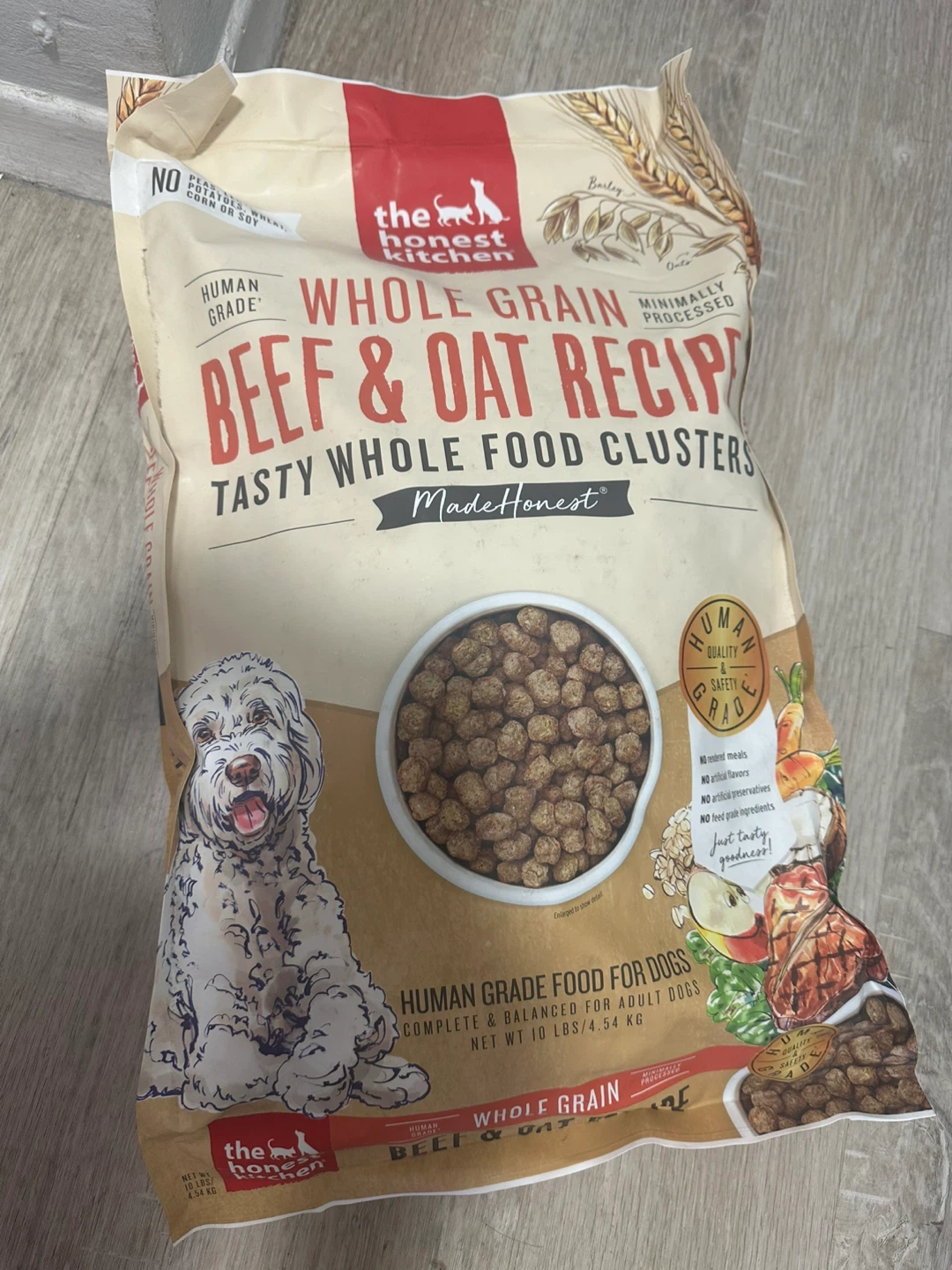 The Honest Kitchen Whole Grain Beef & Oat Recipe Dog Food 10 lbs