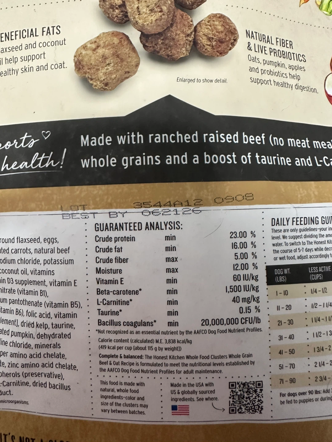 The Honest Kitchen Whole Grain Beef & Oat Recipe Dog Food 10 lbs - photo 4