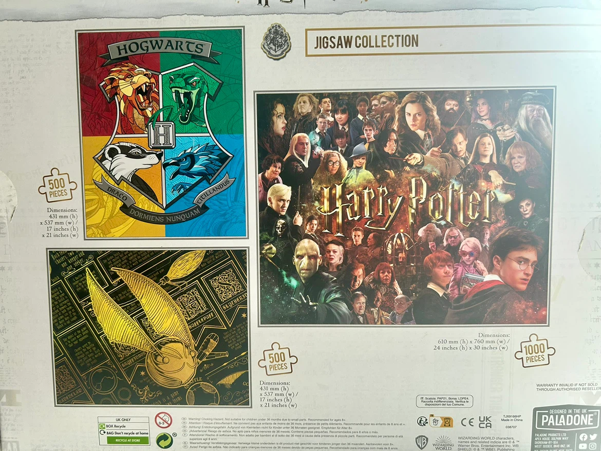 $25 - 3-in-1 - Harry Potter Jigsaw Puzzle Collection - photo 3