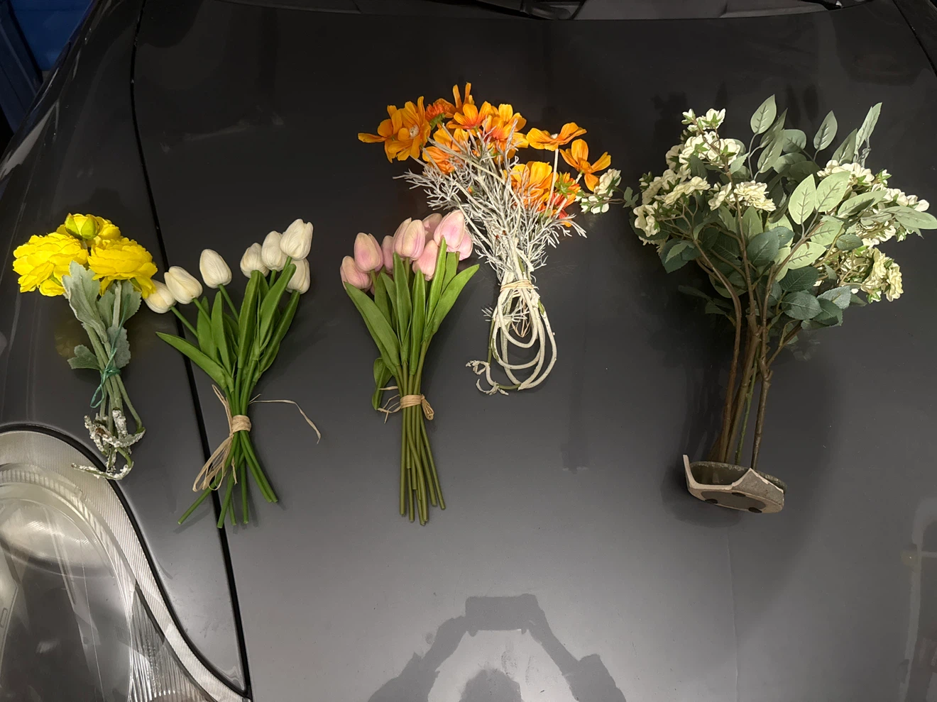 Artificial flower bouquets