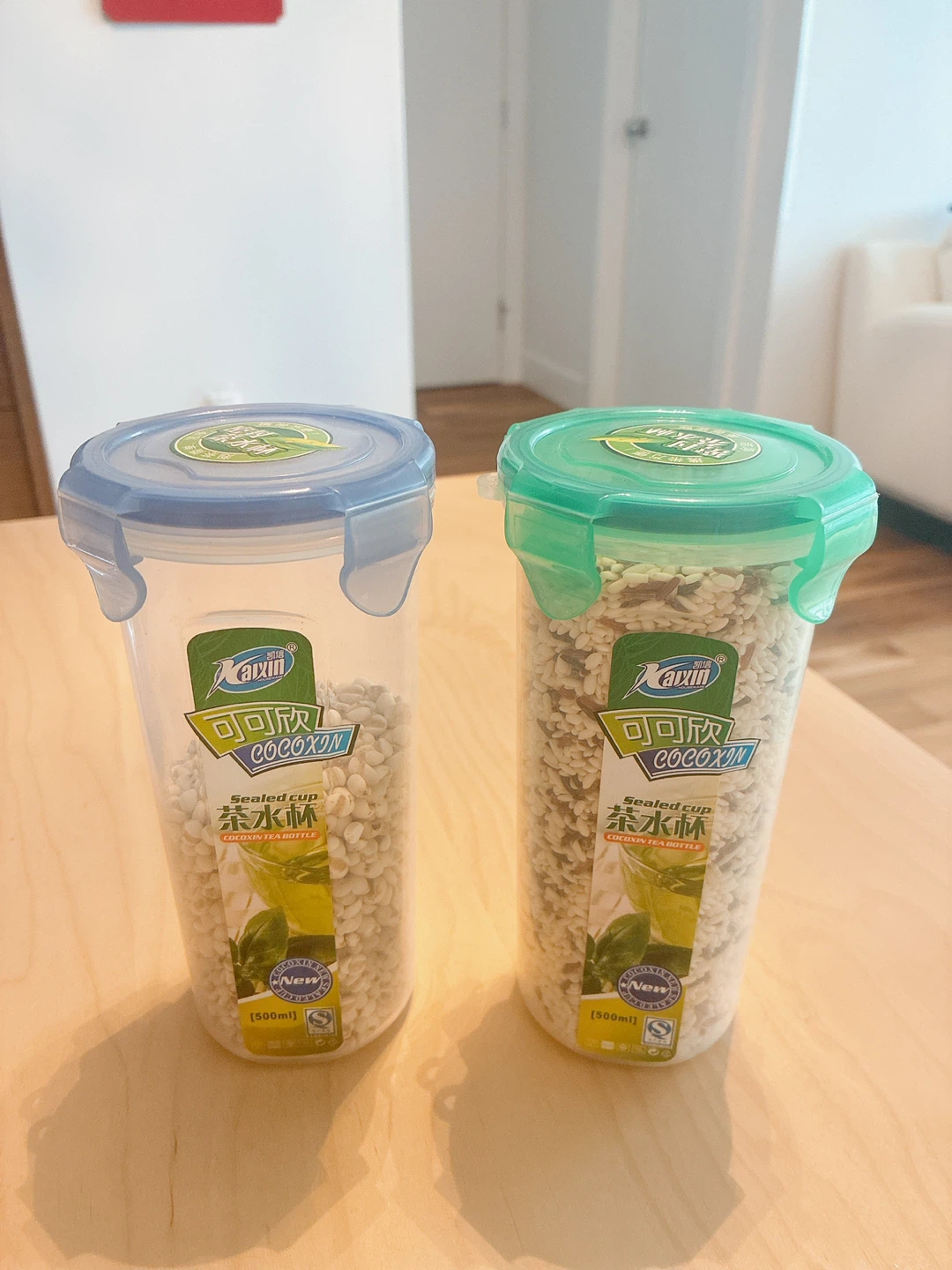 Two KAIXIN Sealed Cup Tea Bottle 500ml