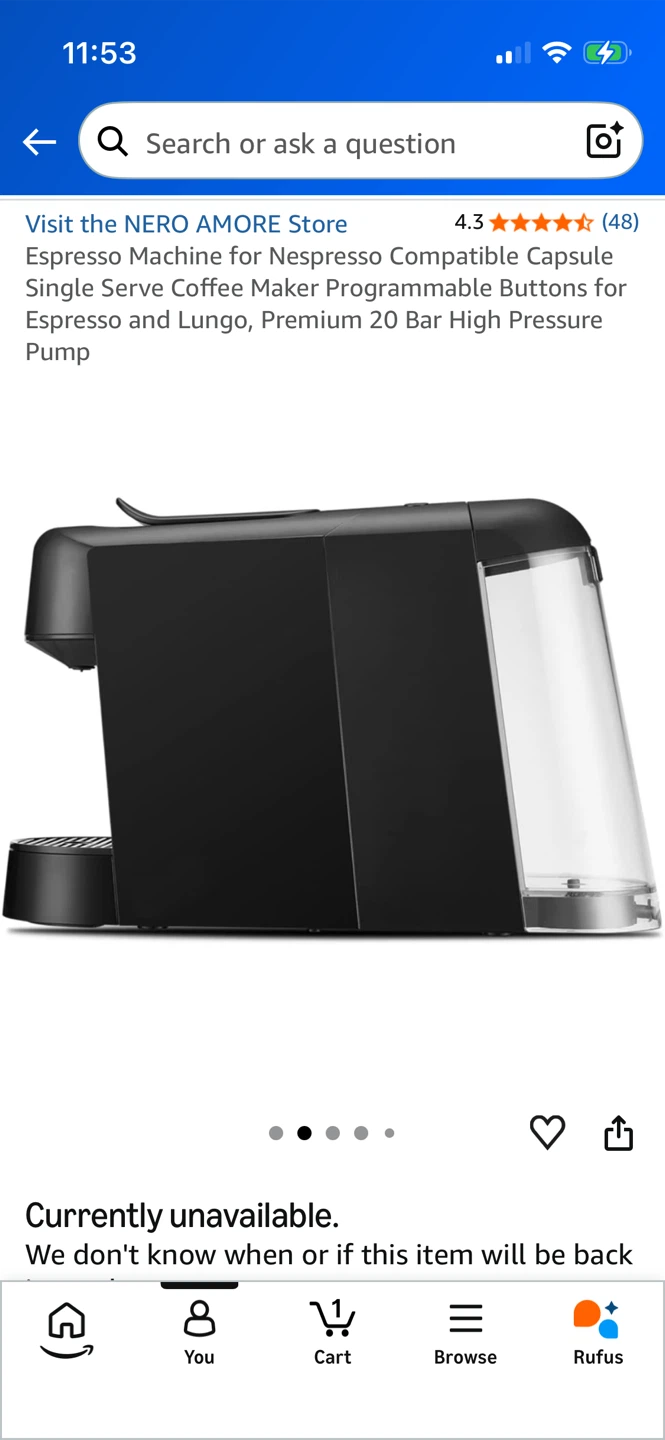 Espresso coffee machine for nespresso pod capsules - photo 3