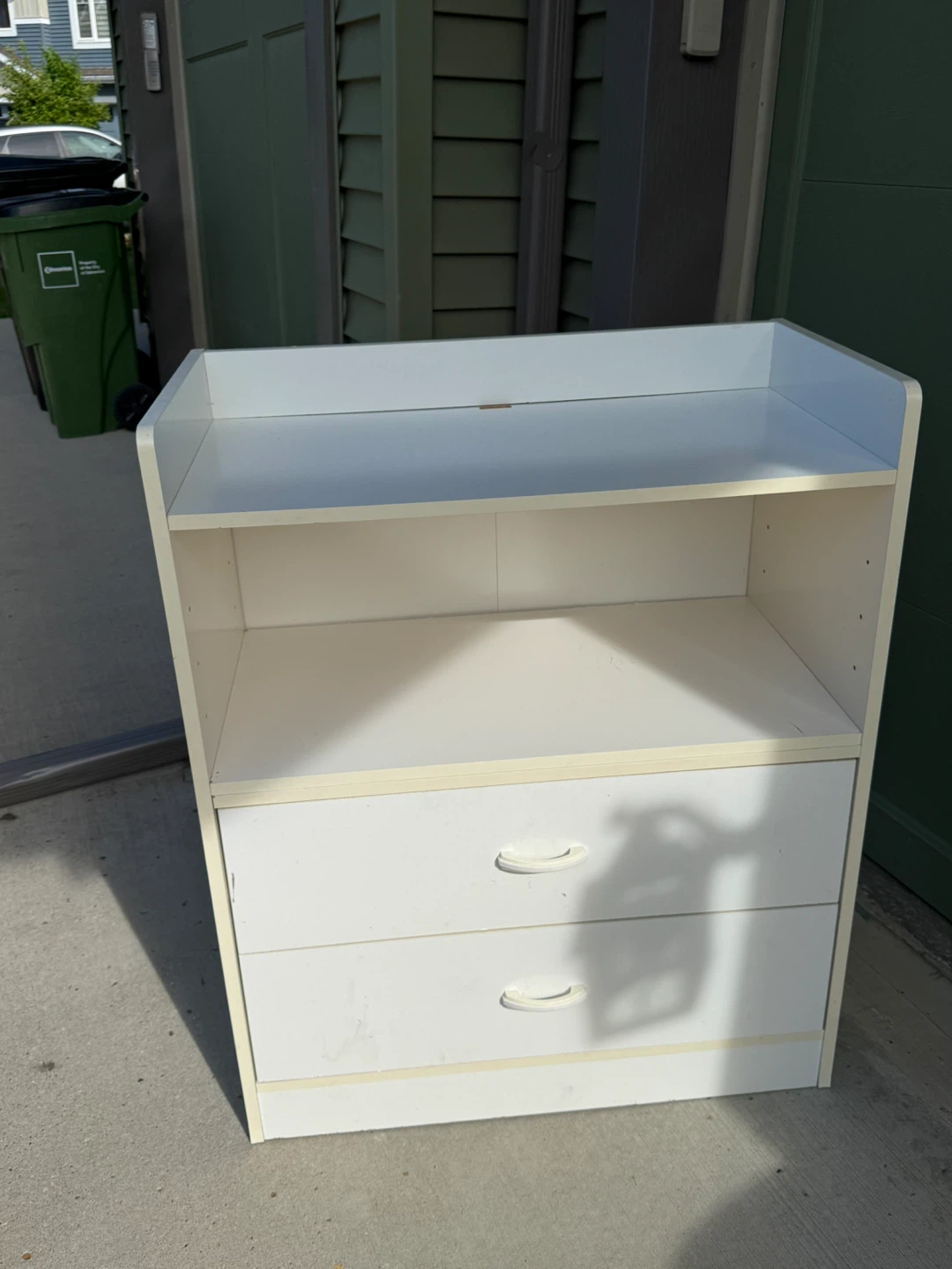 White 2-Drawer Shelf Unit - photo 5