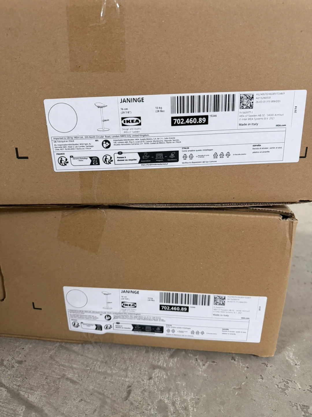 Brand New in Box IKEA JANINGE Bar Stools x2 - photo 2