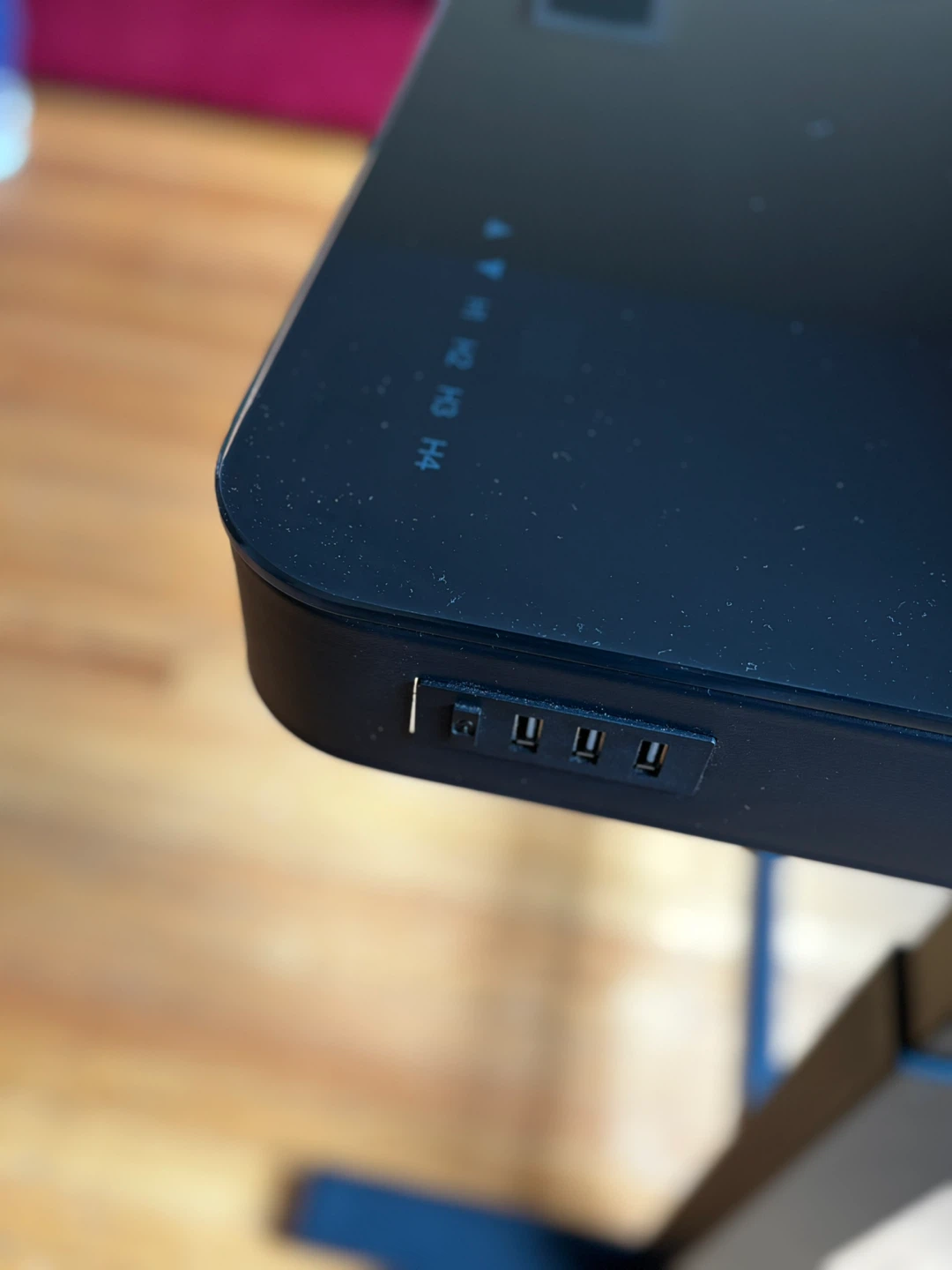 Black Adjustable Standing Desk with USB Ports - photo 2