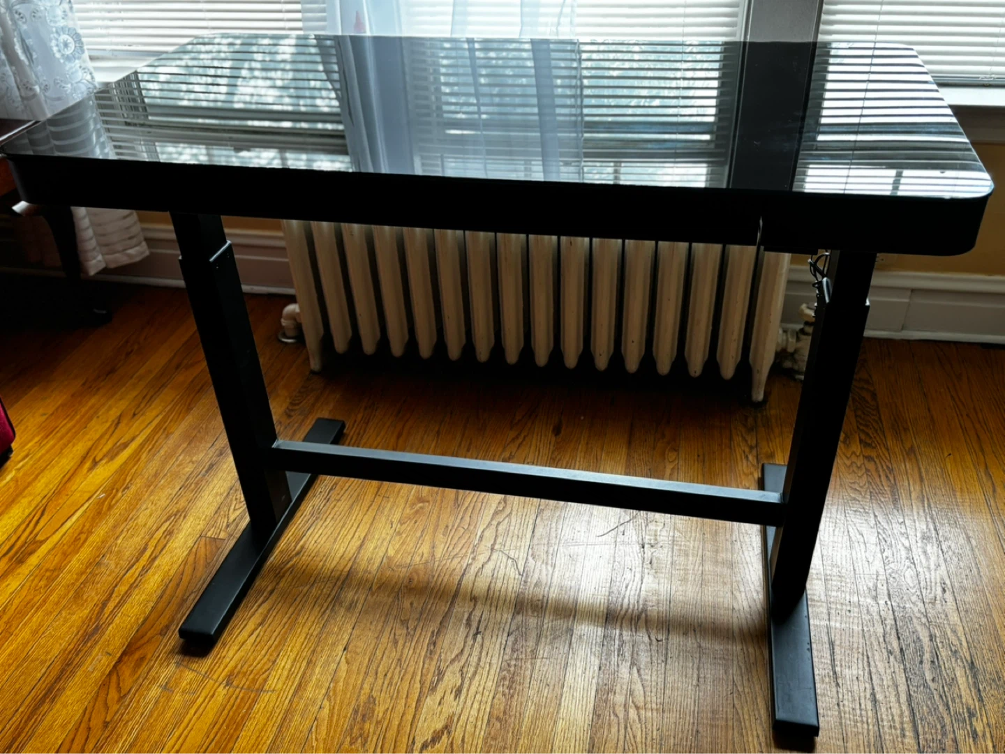 Black Adjustable Standing Desk with USB Ports - photo 3