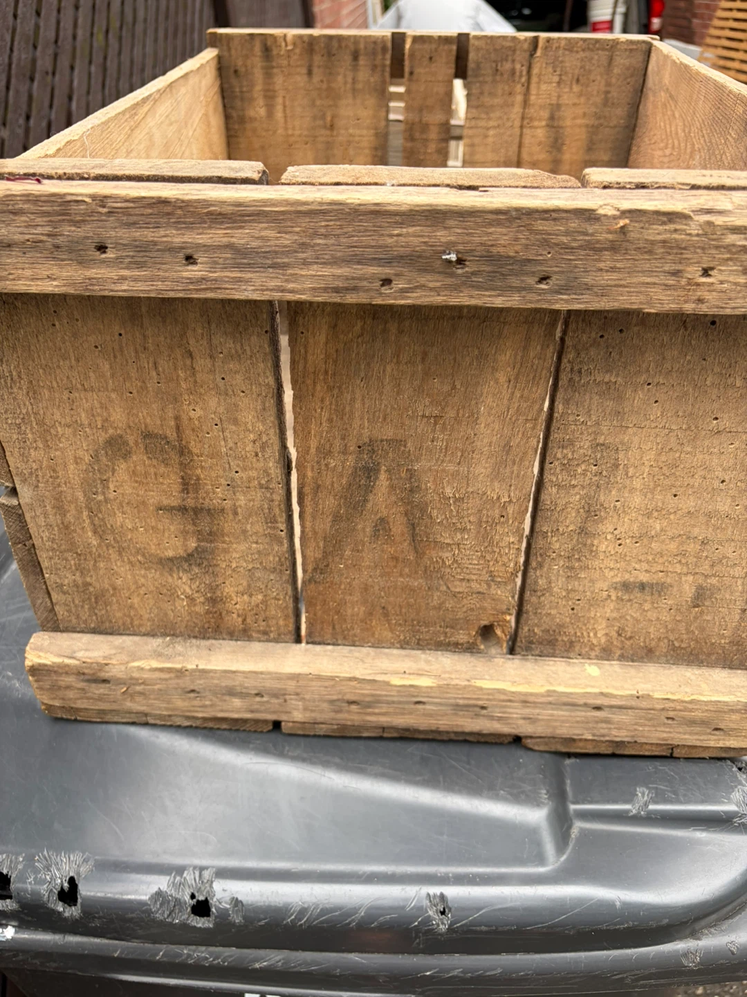 2 Antique Wooden Boxes Crates ! - photo 2