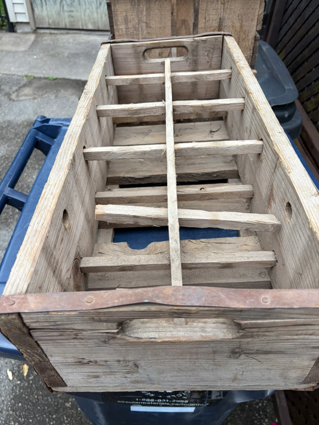 2 Antique Wooden Boxes Crates ! - photo 5