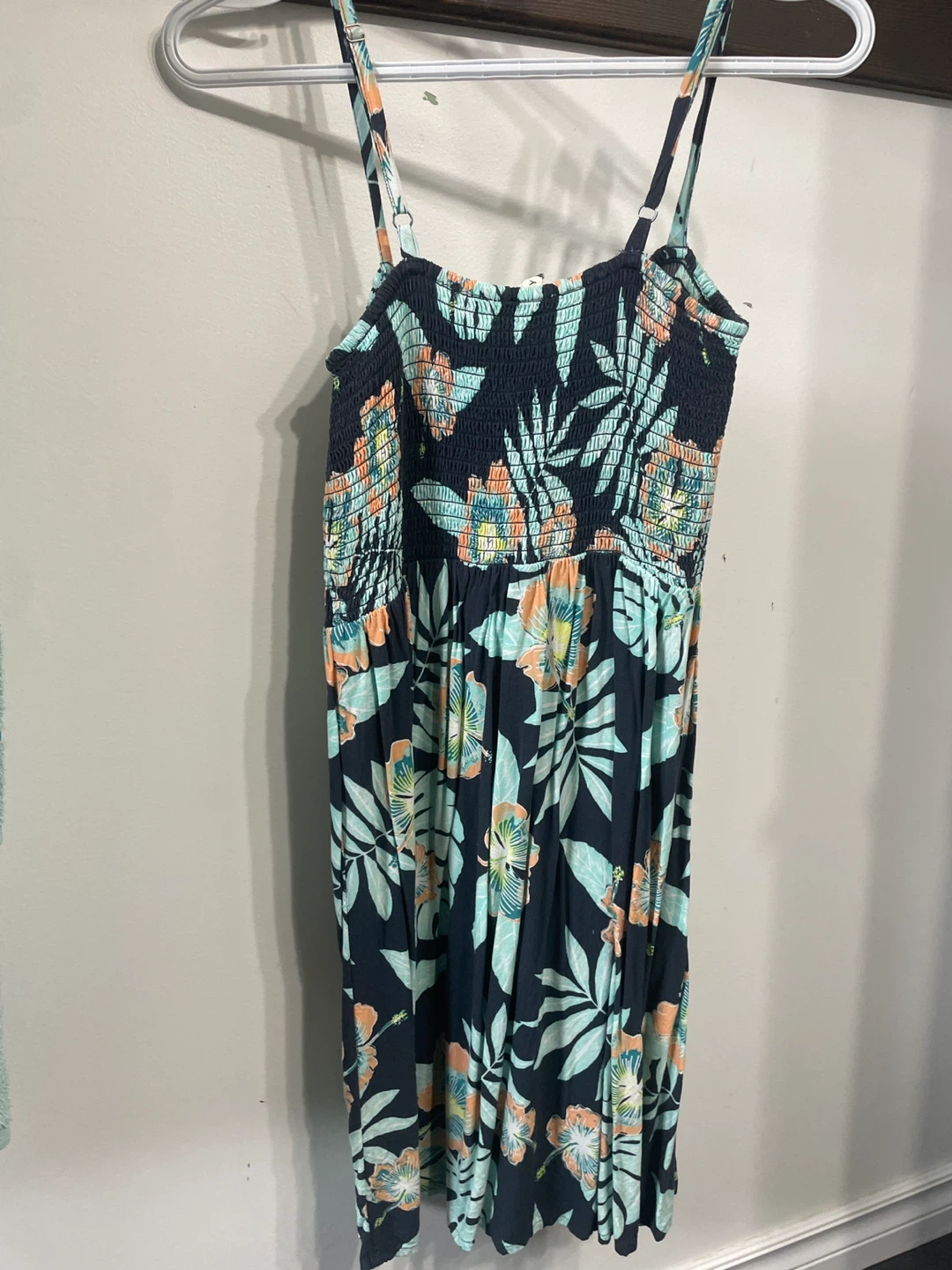 Roxy Tropical Print Smocked Dress Size S - photo 2