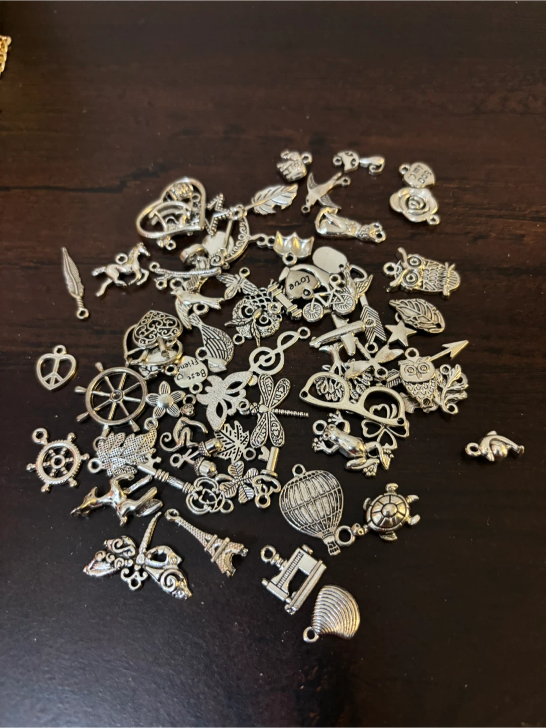 NEW- LOt of Mixed Charms for Jewelry Making