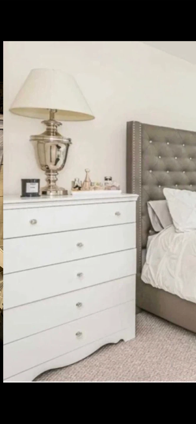 White 5-Drawer Dresser - photo 3