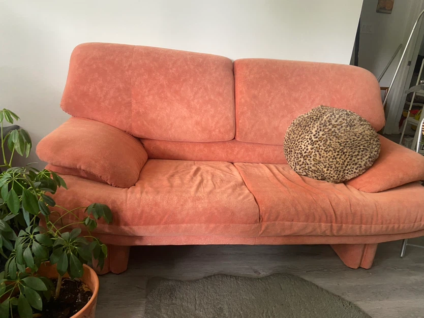 Coral Pink/ Orange 2 Seater