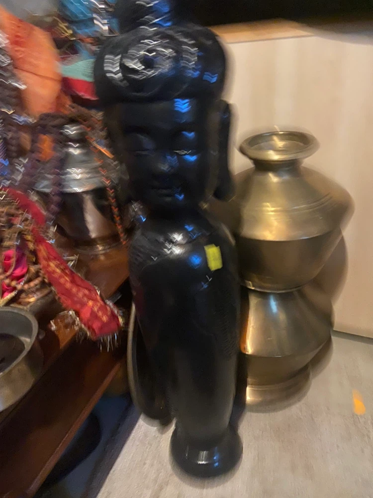 Black Buddha Statue from Nepal