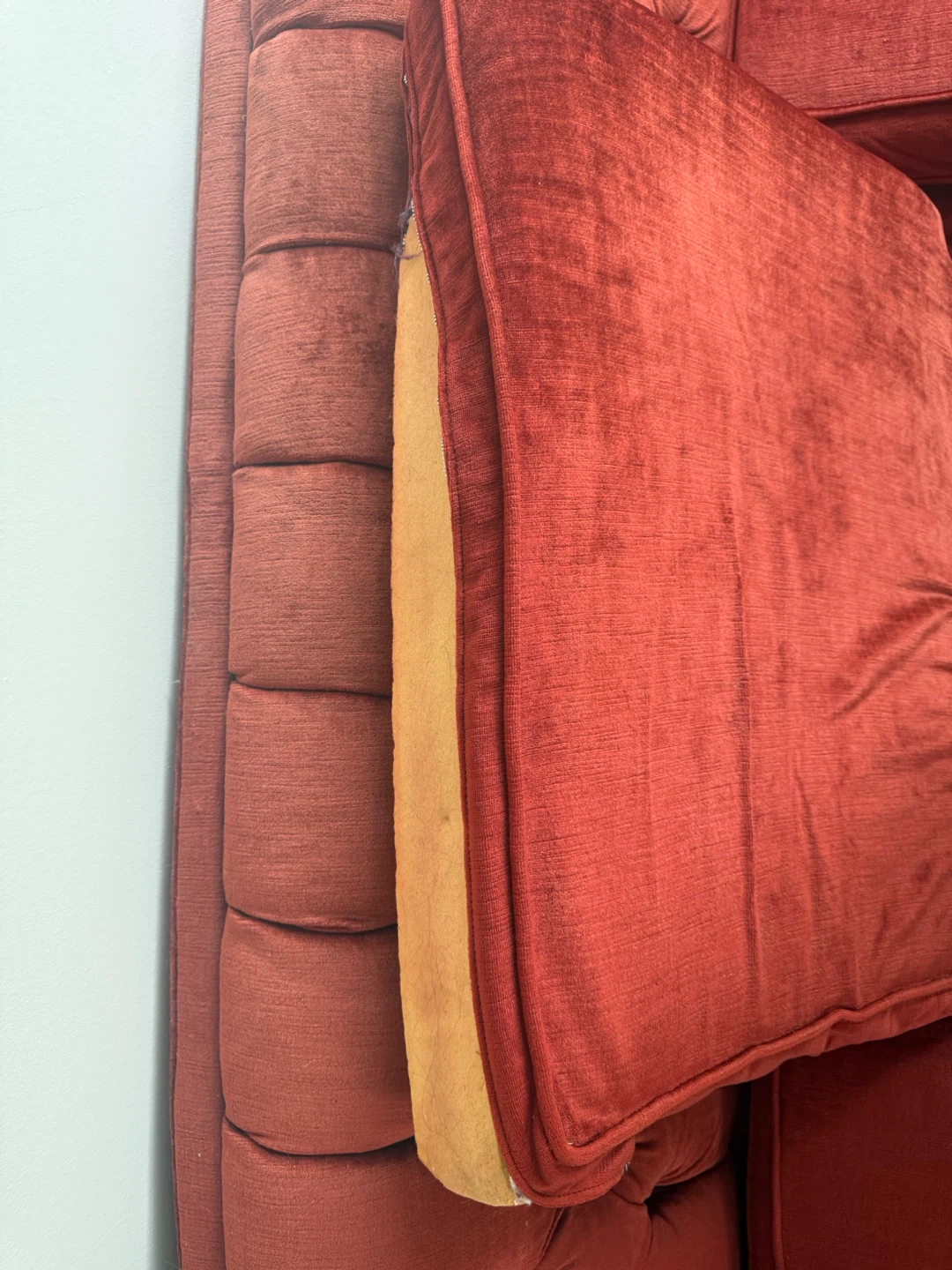 Red Vintage Style Sofa and Love Seat Set - photo 4