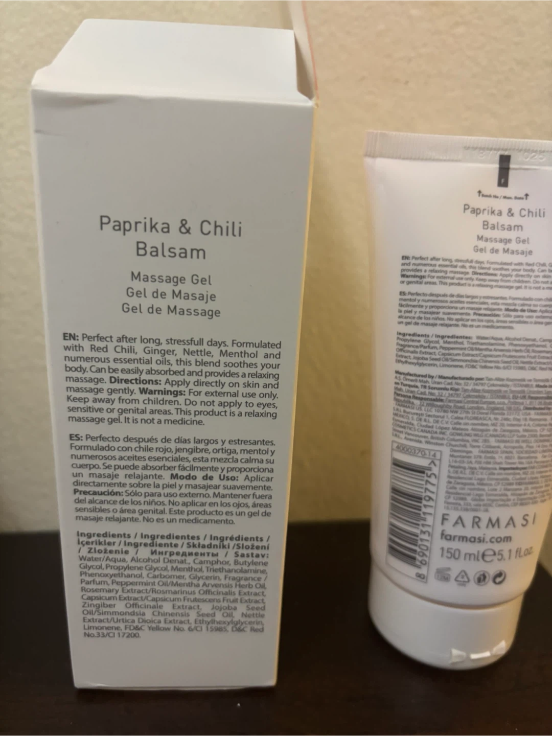 NEW-Dr. C. Tuna Paprika & Chili Balsam Massage Gel 150ml - photo 2