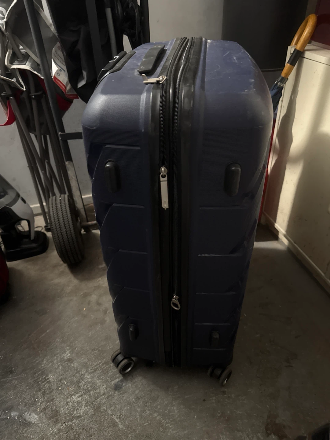 Navy Blue Hardside Spinner Suitcase - photo 2