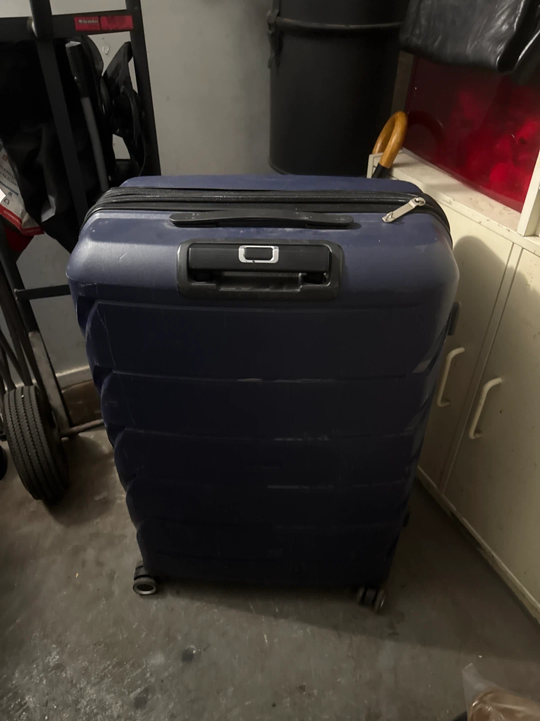 Navy Blue Hardside Spinner Suitcase - photo 3