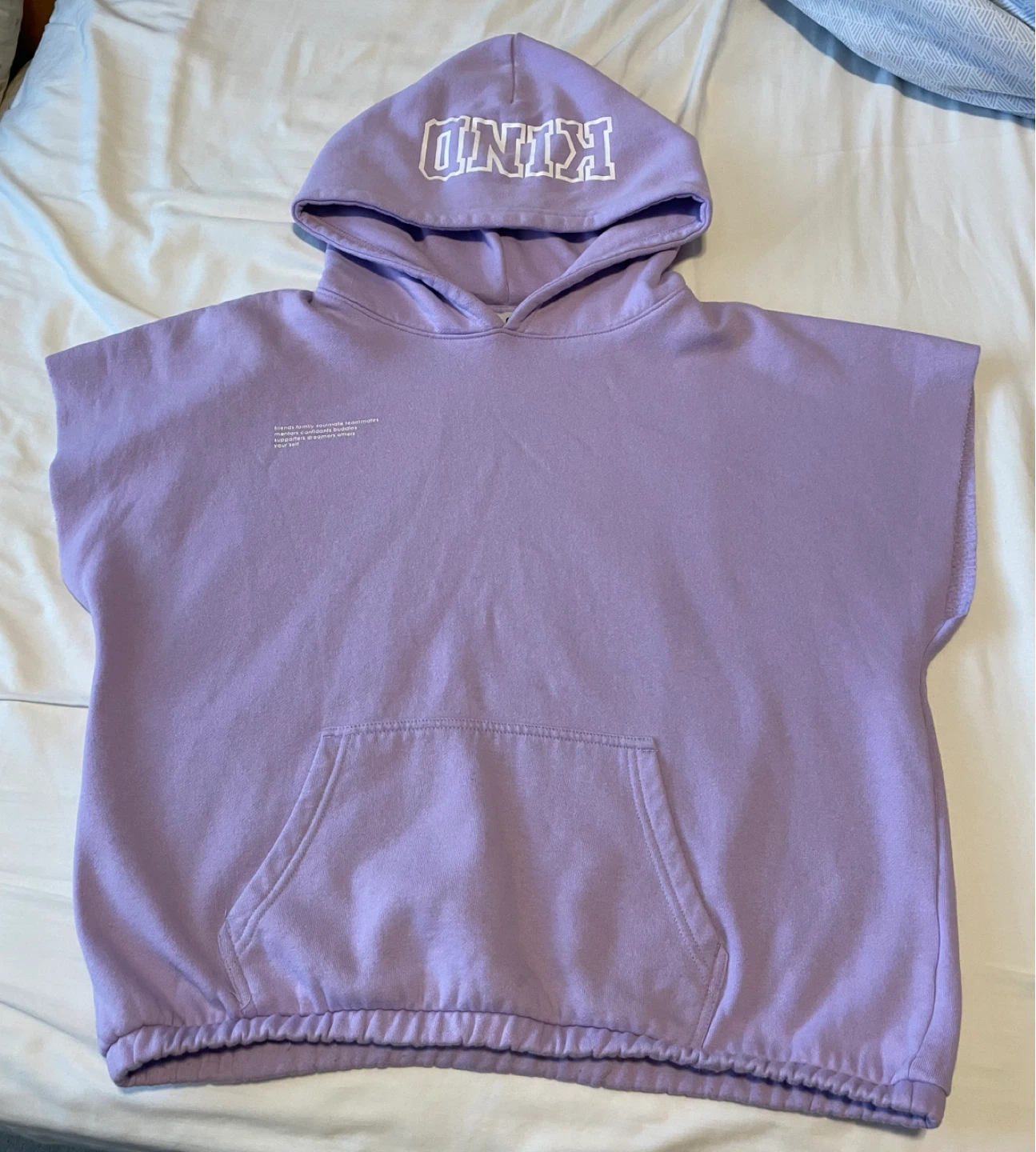 Lisa James Purple "KIND" Sleeveless Hoodie 💜