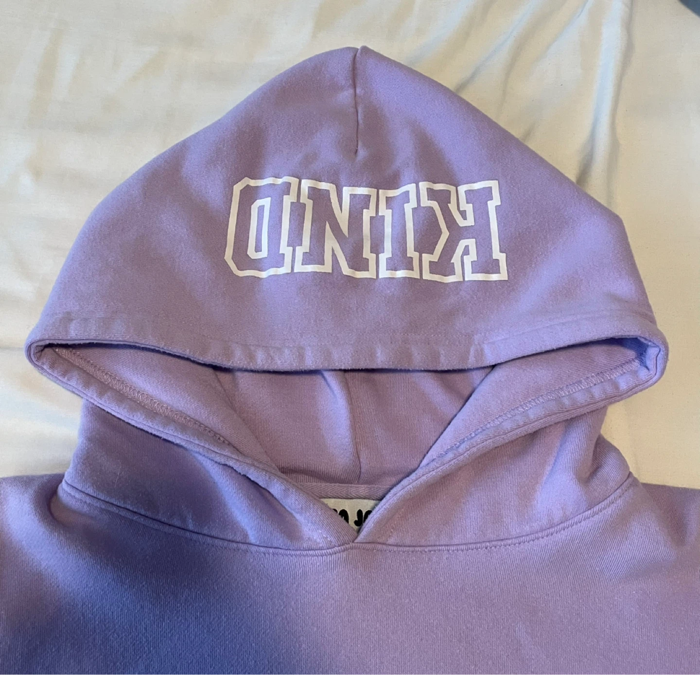 Lisa James Purple "KIND" Sleeveless Hoodie 💜 - photo 3