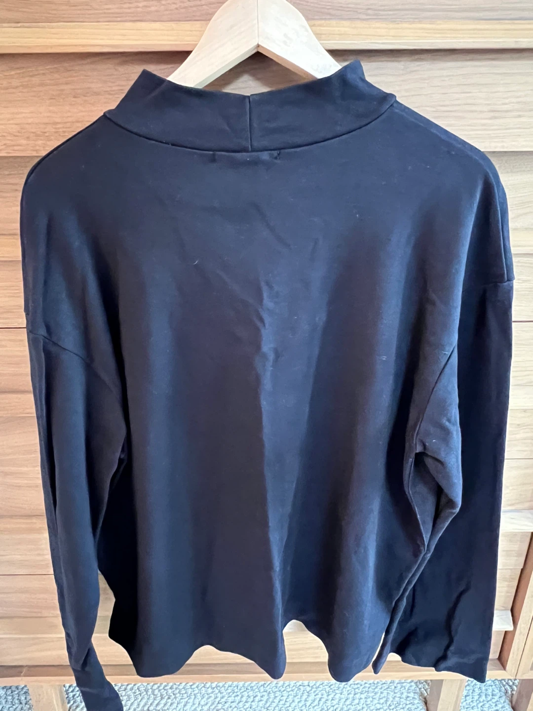 STATeSIDE Black Mock Neck Long Sleeve Pocket T-Shirt XL - photo 3