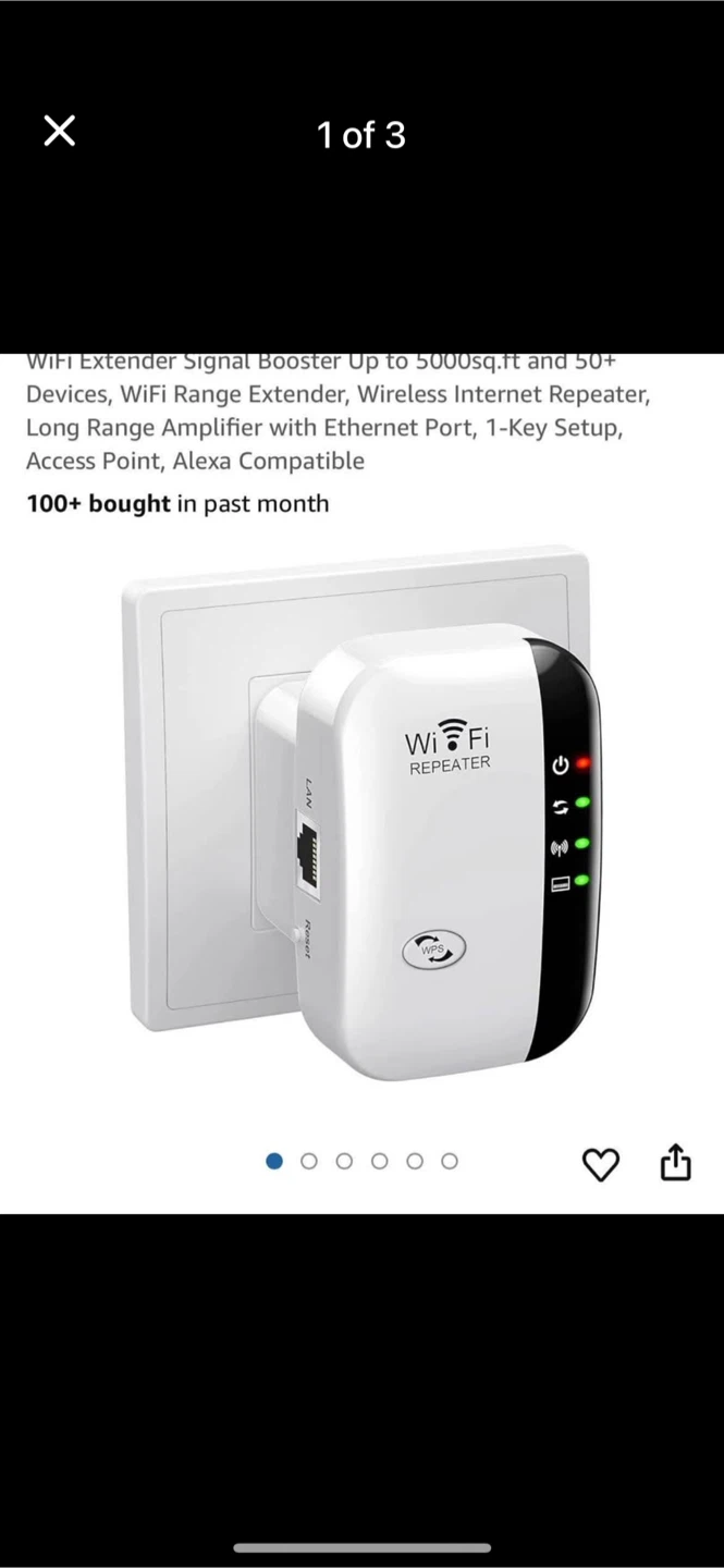 New Wireless-N WiFi Repeater Signal Booster