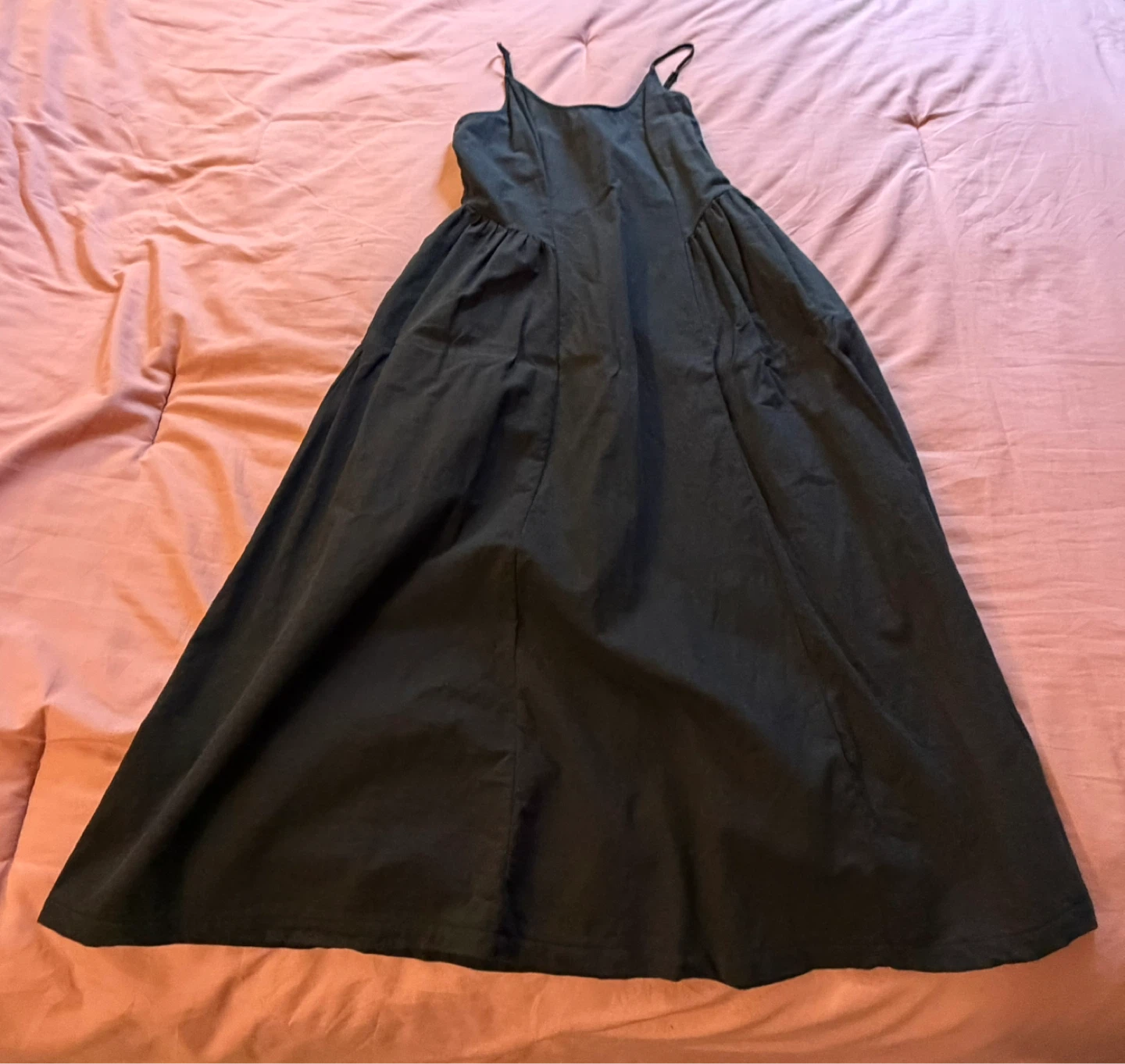 A New Day Black Spaghetti Strap Dress Size S