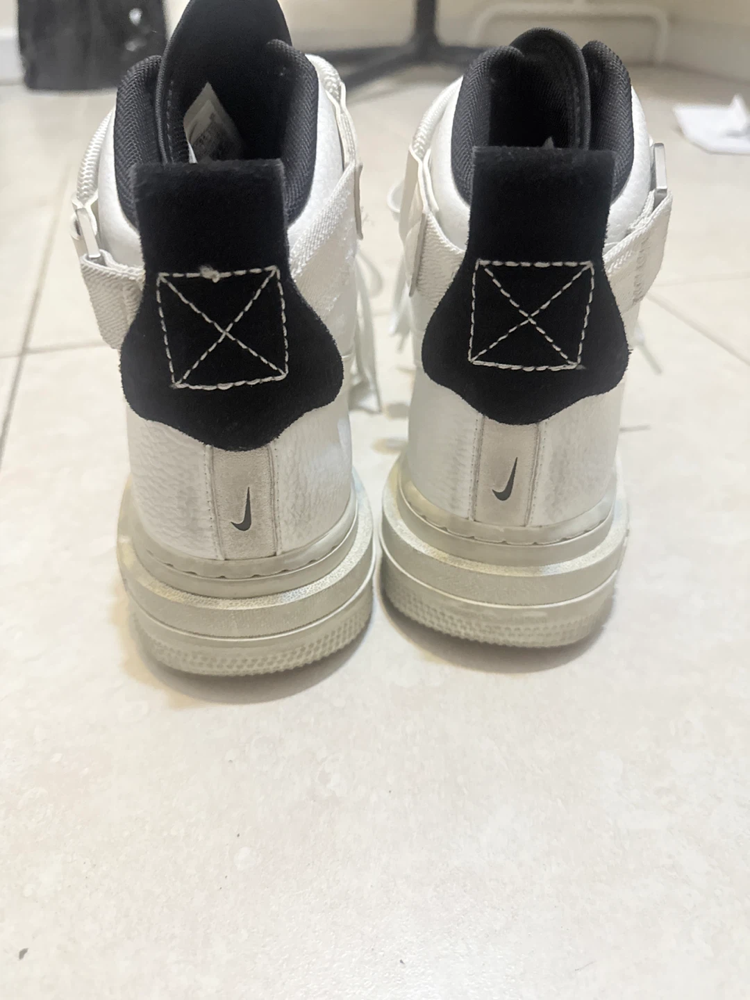 Nike Air Force 1 High White Sneakers - photo 3