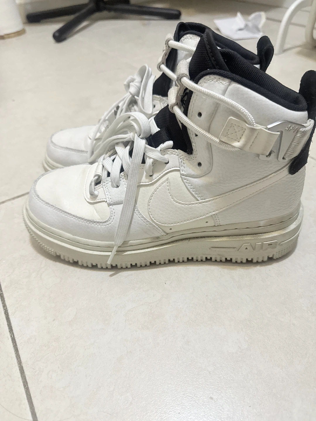 Nike Air Force 1 High White Sneakers - photo 2