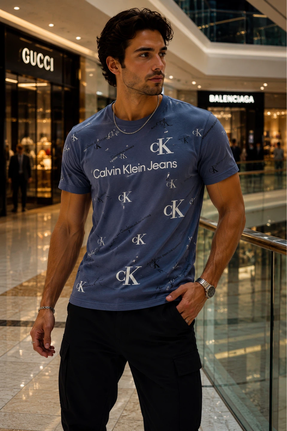 Calvin Klein Jeans All Over Print T-Shirt - photo 3
