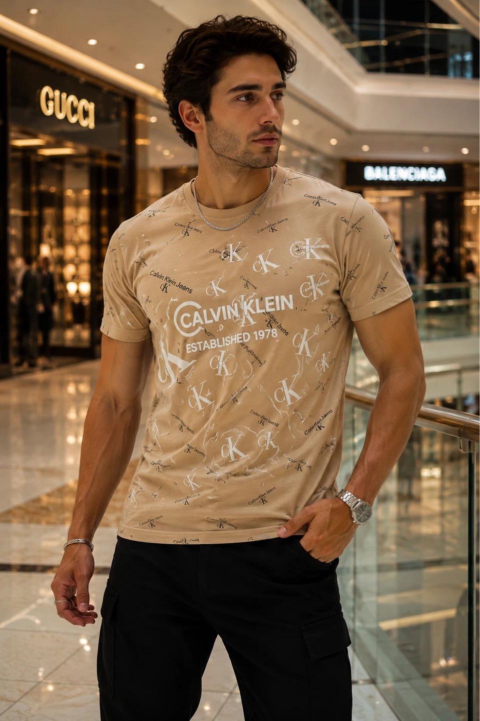Calvin Klein Jeans All Over Print T-Shirt - photo 5