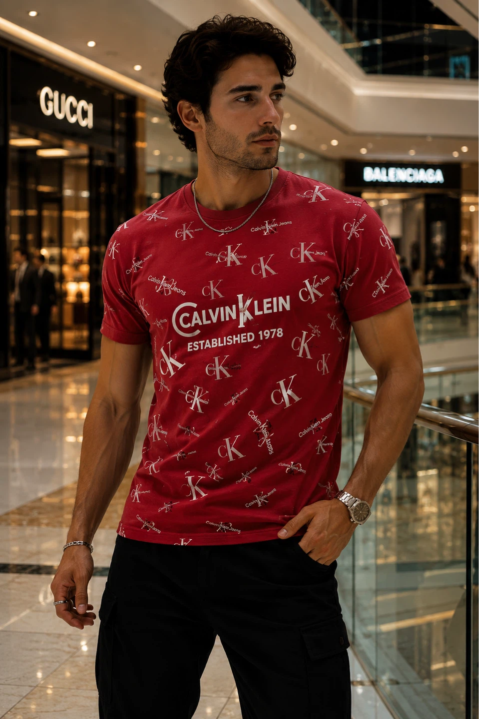 Calvin Klein Jeans All Over Print T-Shirt - photo 4