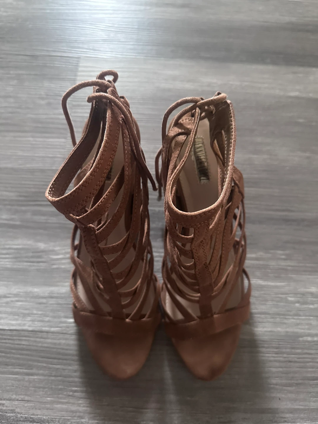 Brown Strappy Heels