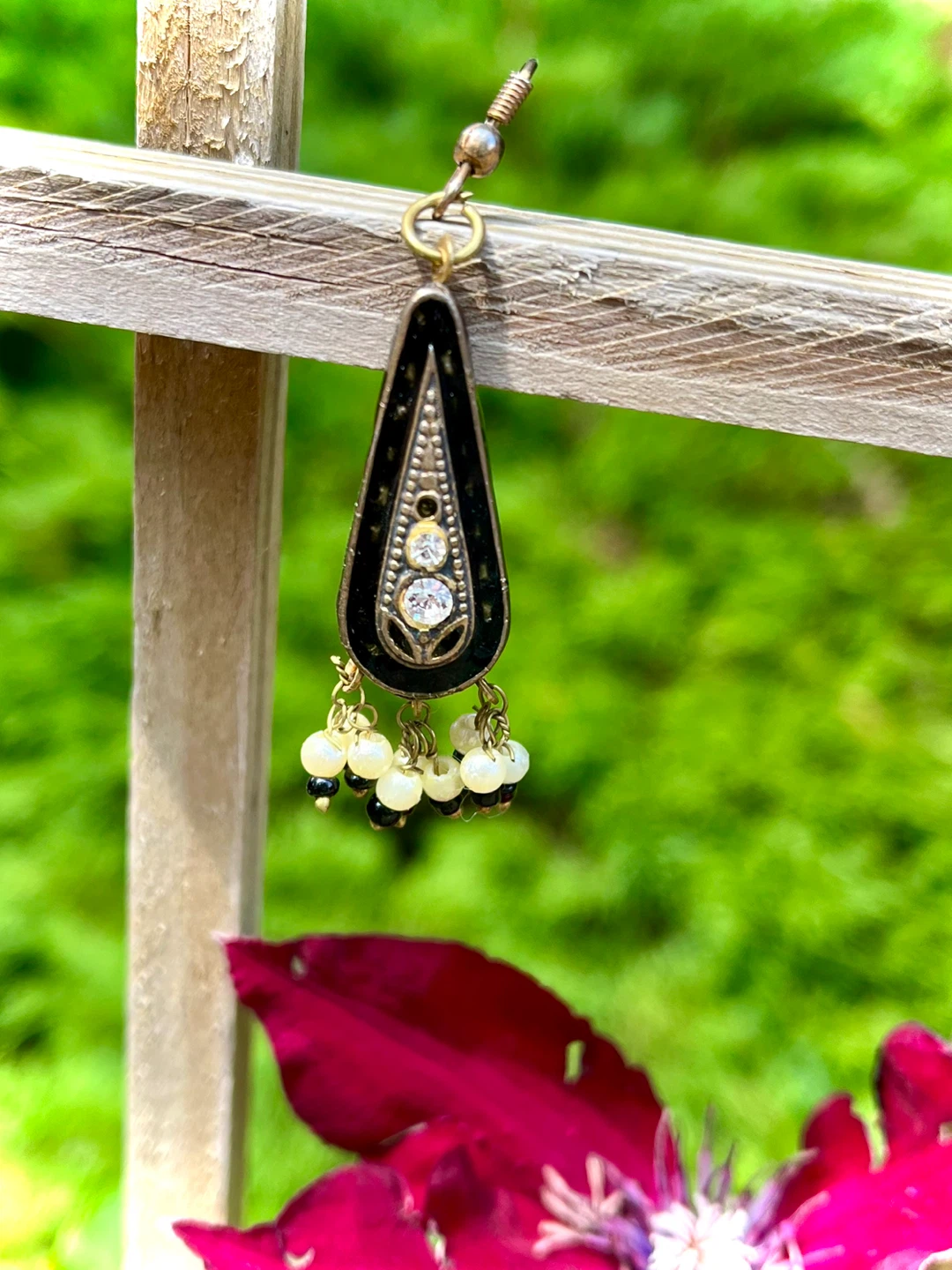 Boho Style Dangle Earrings with Faux Pearls - photo 2
