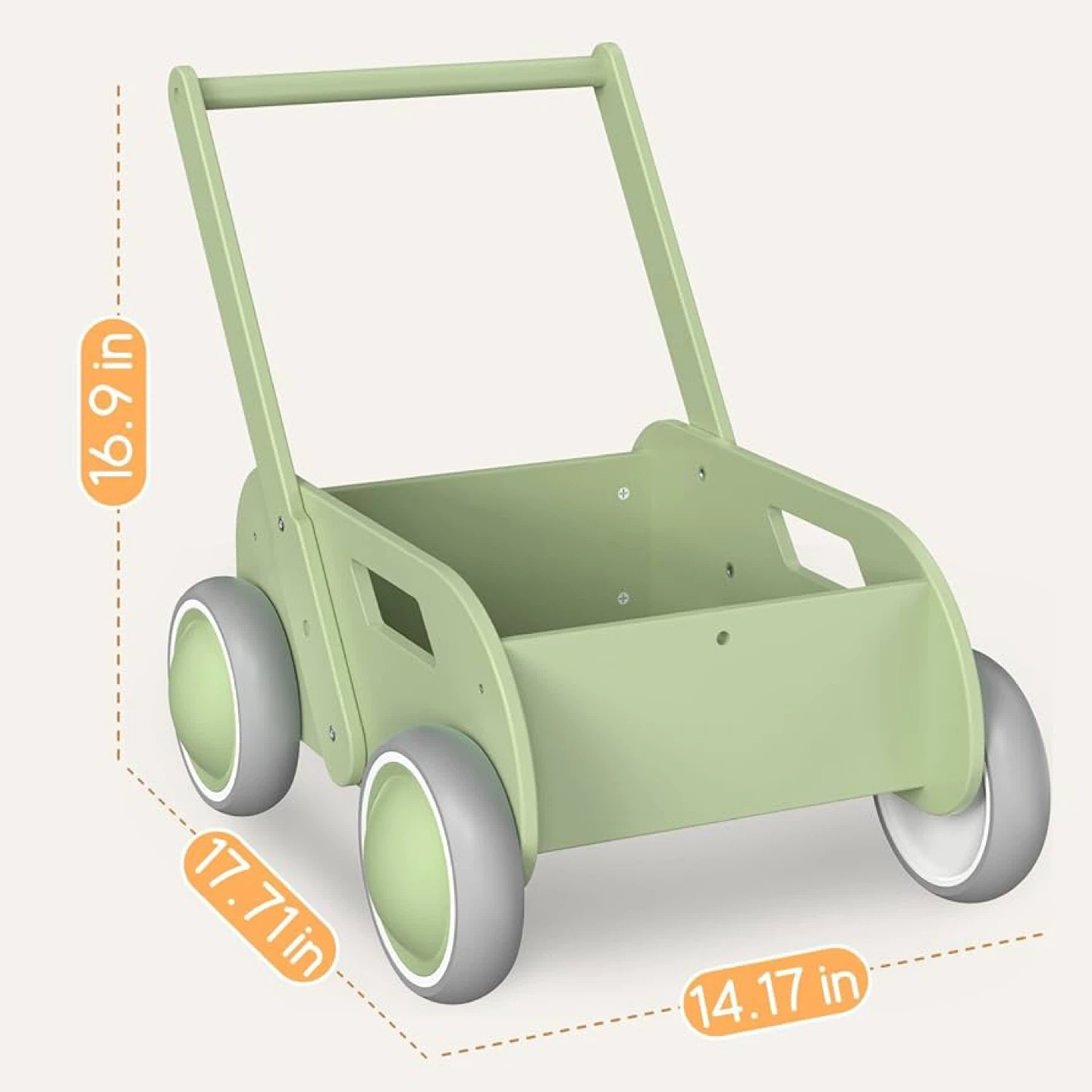 Montessori like Wooden walker for babies - photo 3