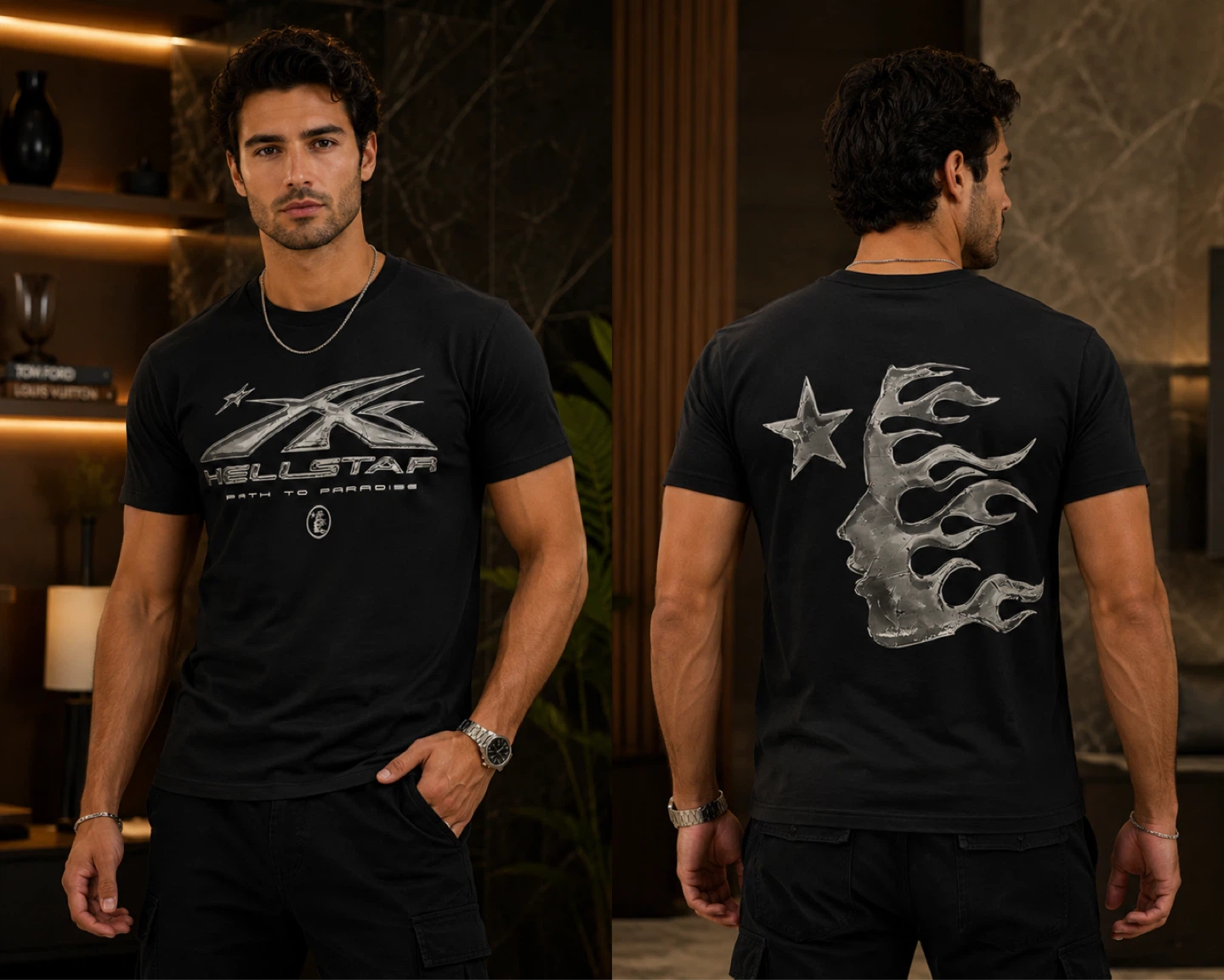 Hellstar Path to Paradise Black T-Shirt - photo 2