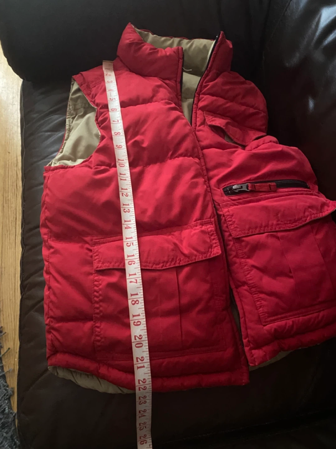 GAP Red Reversible Puffer Vest - photo 4