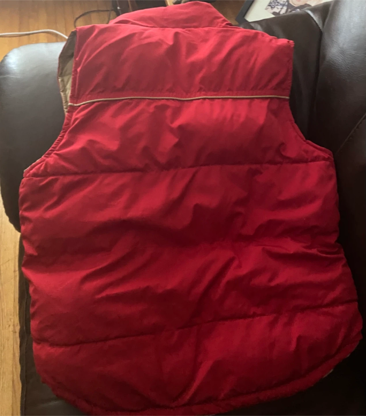 GAP Red Reversible Puffer Vest - photo 2