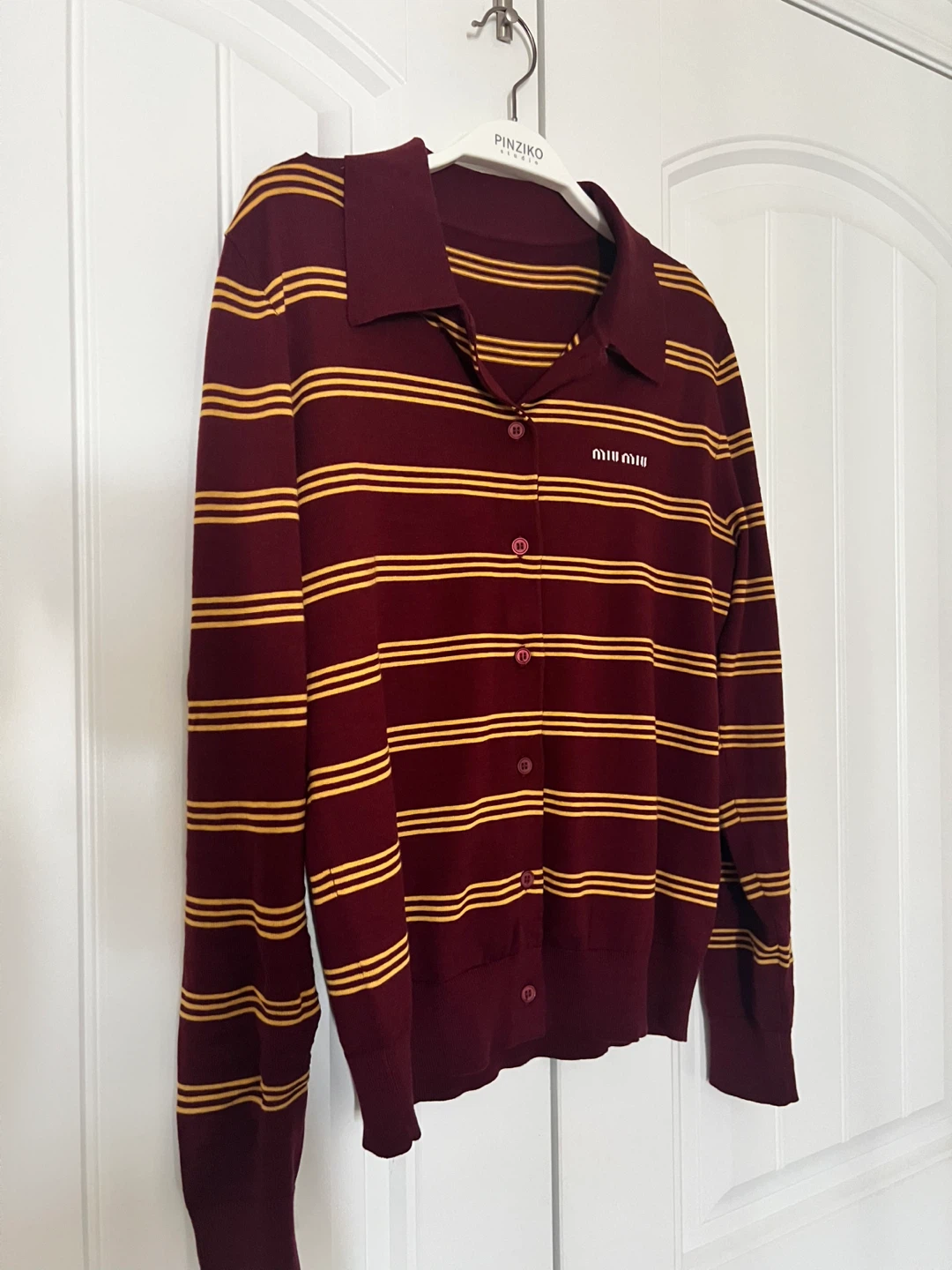Striped Button-Up Cardigan - photo 2