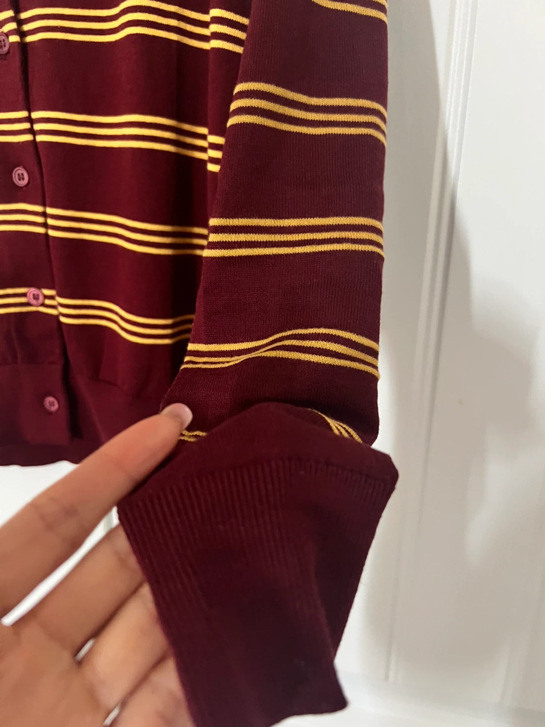 Striped Button-Up Cardigan - photo 3