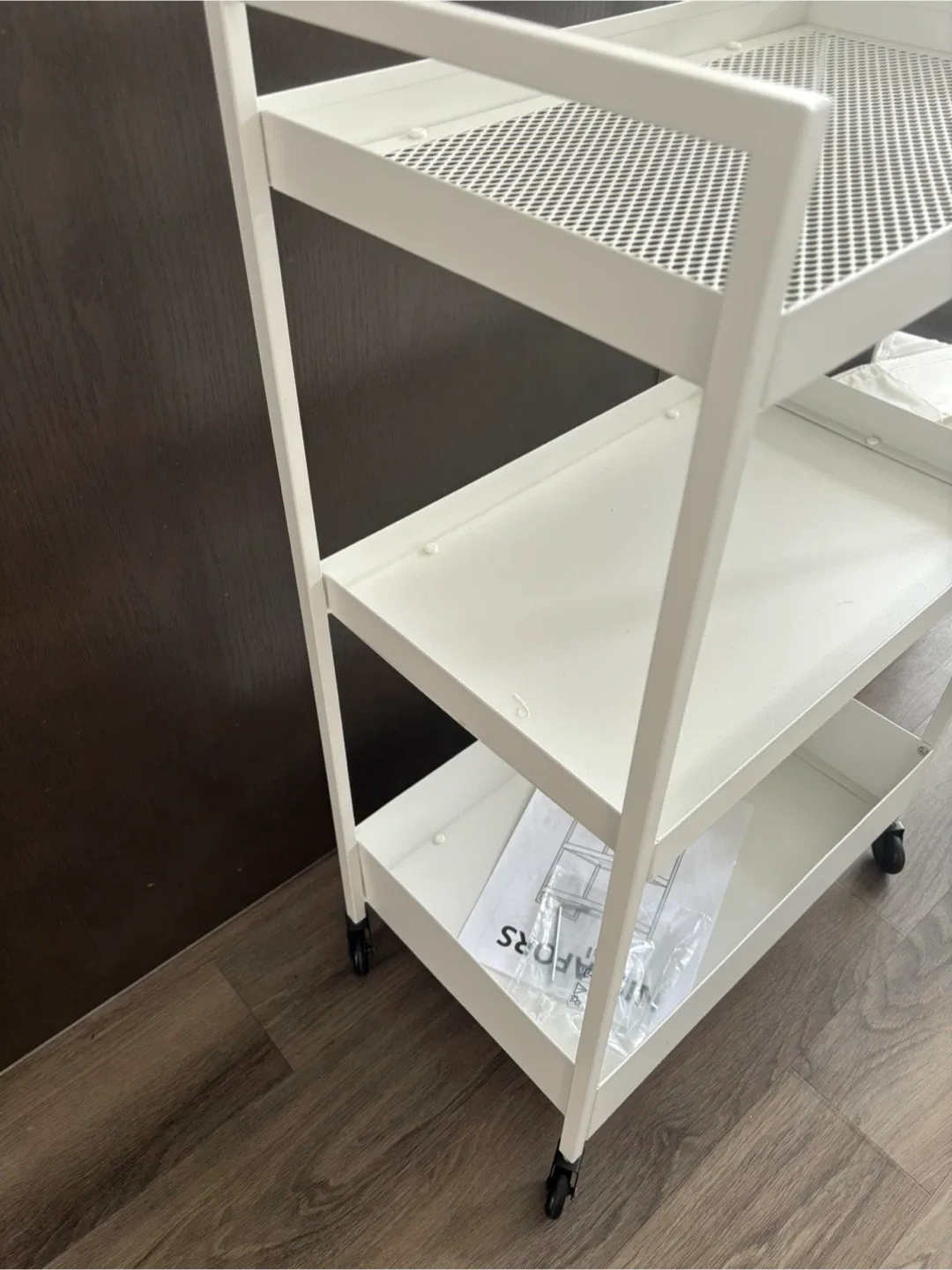 IKEA NISSAFORS Rolling Cart - White - photo 2