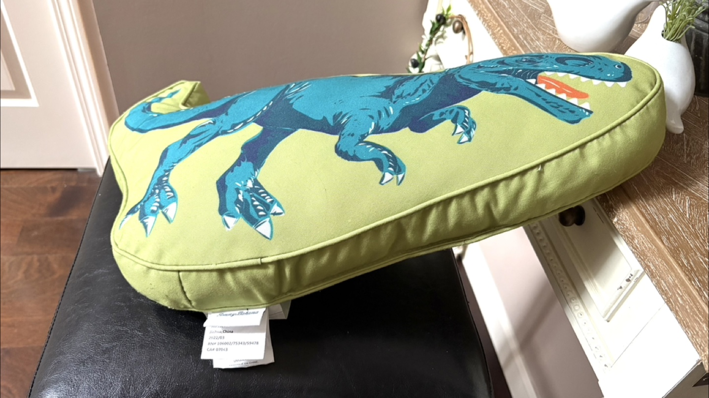 Green Dinosaur 🦖 🦕 Long Pillow/Cushion - photo 2
