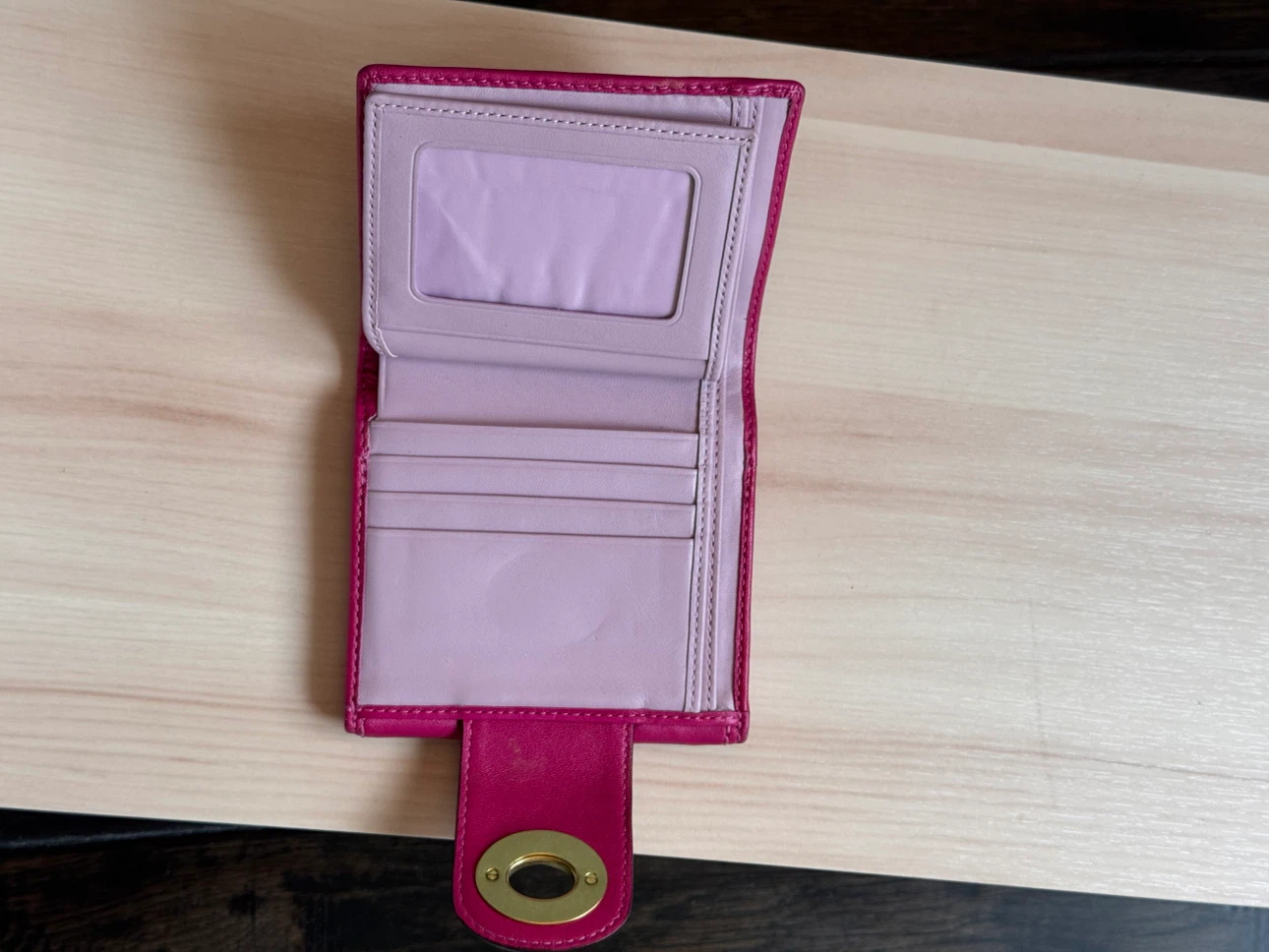 Vintage Coach Pink Leather Wallet - photo 3