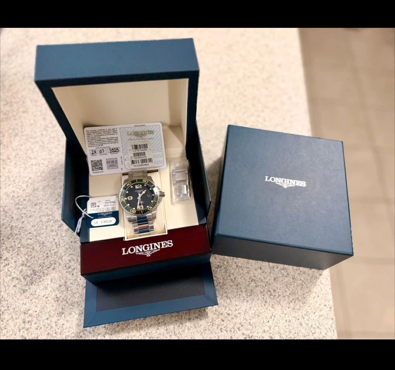 LONGINES HYDROCONQUEST 41 mm, ceramic bezel