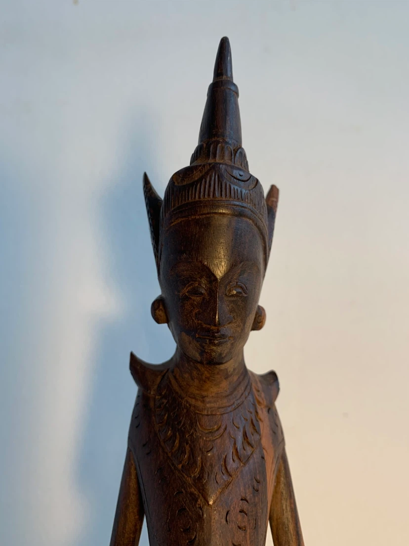 Carved wooden figurine