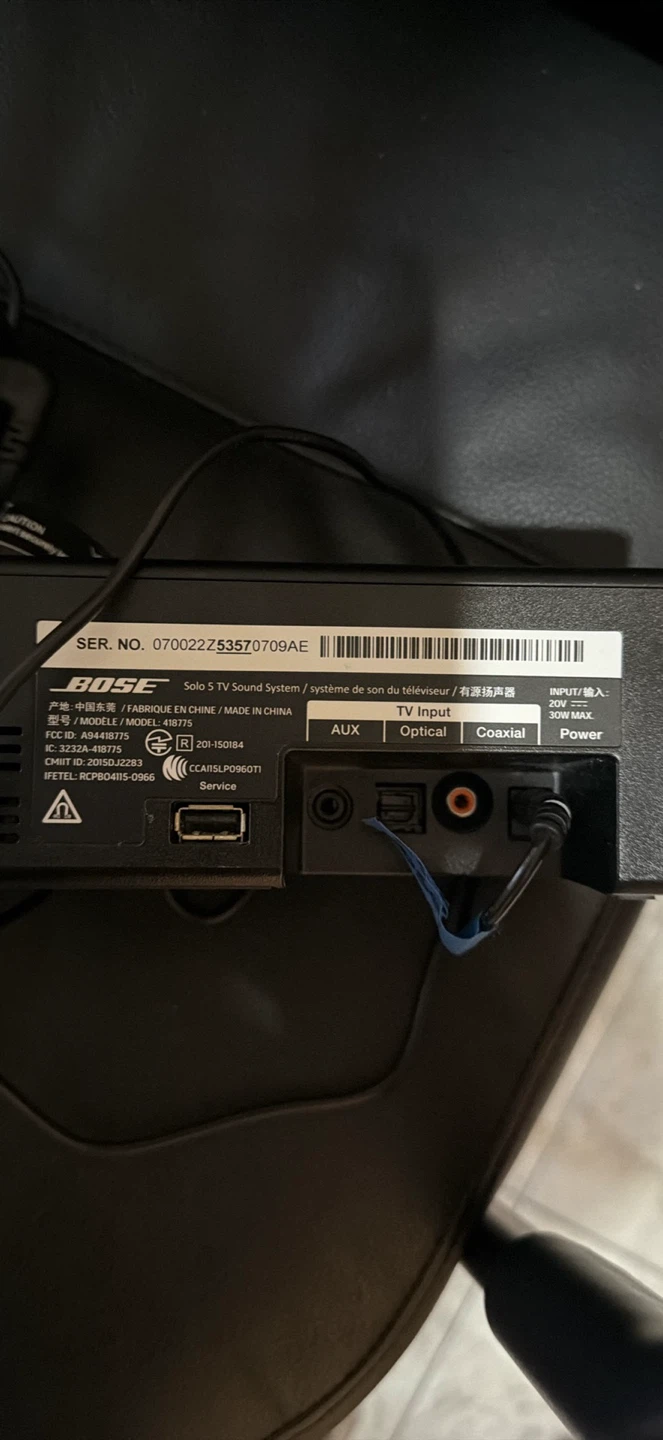 Bose Solo 5 TV Soundbar System with Remote - photo 2