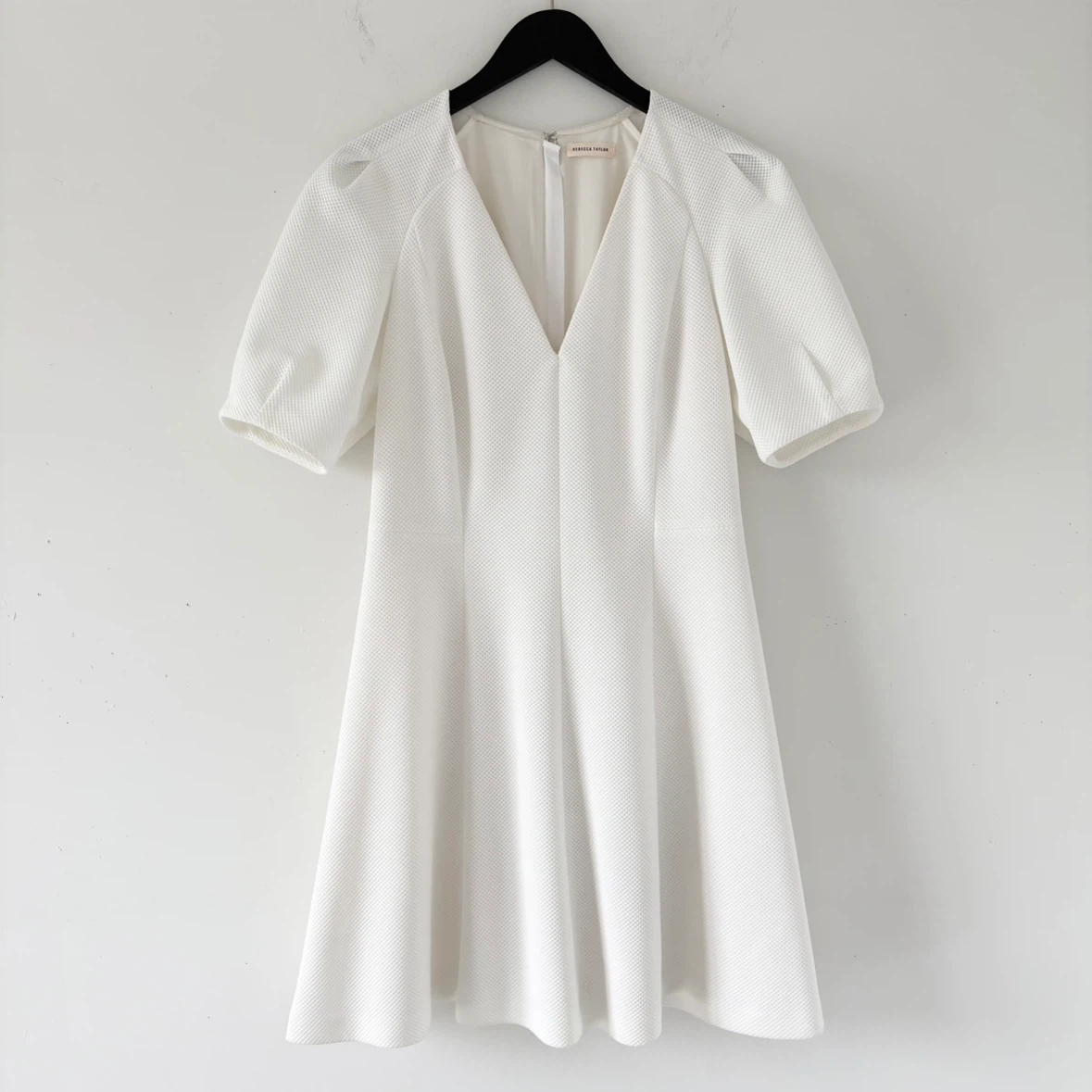 Rebecca Taylor Stretch Texture V-Neck Dress - photo 3
